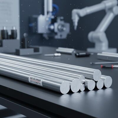 Solid CNC Machining 6061 T6 Aluminum Rod Heat Treatment Corrosion Resistance