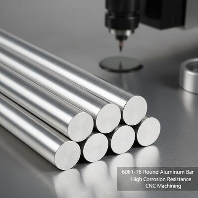 6061 T6 CNC Machining Large Diameter Aluminum Round Bar With High Corrosion Resistance