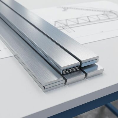6082 T6 Structural Aluminum Flat Bar High Strength Weldable Corrosion Resistant for Bridges and Cranes