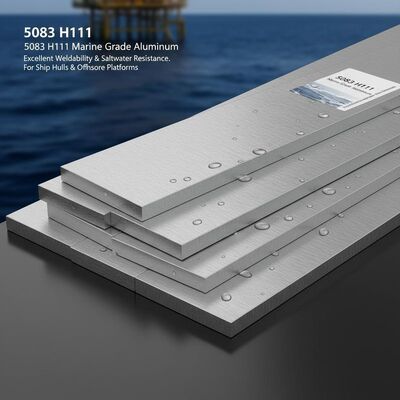 5083 H111 Marine Grade Aluminum Flat Bar with Excellent Weldability and Saltwater Resistance for Ship Hulls and Offshore Platforms