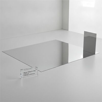 430 Bright Annealed Stainless Steel Sheet BA Finish 0.3-1.0mm 1000x2000mm for Home Appliance Panel
