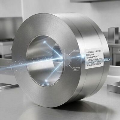 Food Safe 430 Stainless Steel Coil with 2B BA Finish and Custom Width for Cutlery Tableware