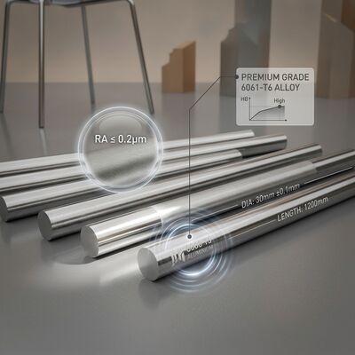 Large Diameter Forged 6061 Aluminum Round Bar Heavy Duty CNC Machining Rod
