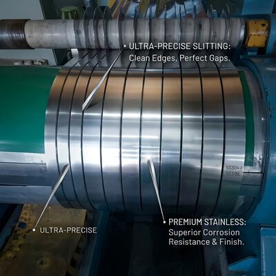 Mirror 8K Polished 304 Stainless Steel Coil Reflective Decorative Panel Strip