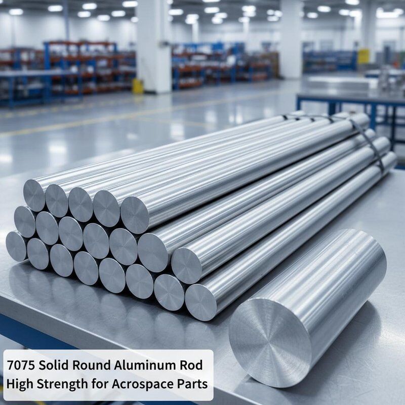 7075 Aluminum Round Rod Solid High Strength Aerospace Grade Precision Machinable For Industrial
