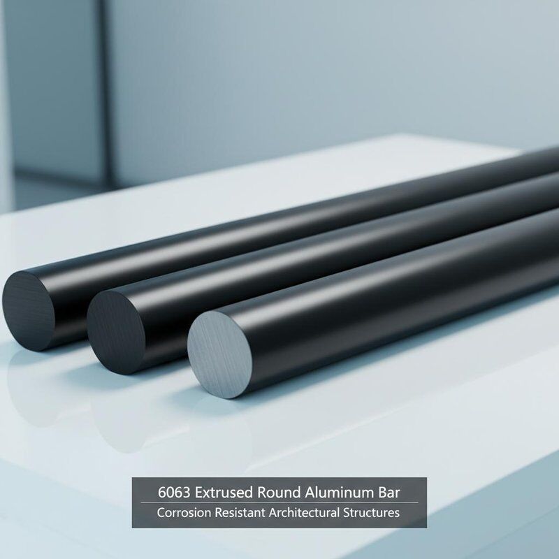 6063 Extruded Anodized Surface Aluminum Round Bar Stock For Corrosion Resistant Architectural Structures