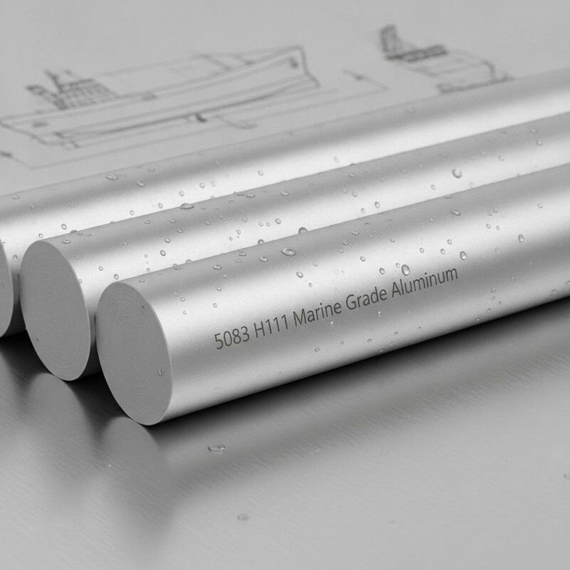 5083 H111 Marine Grade Saltwater Corrosion Resistant Round Aluminum Bar Stock for Shipbuilding