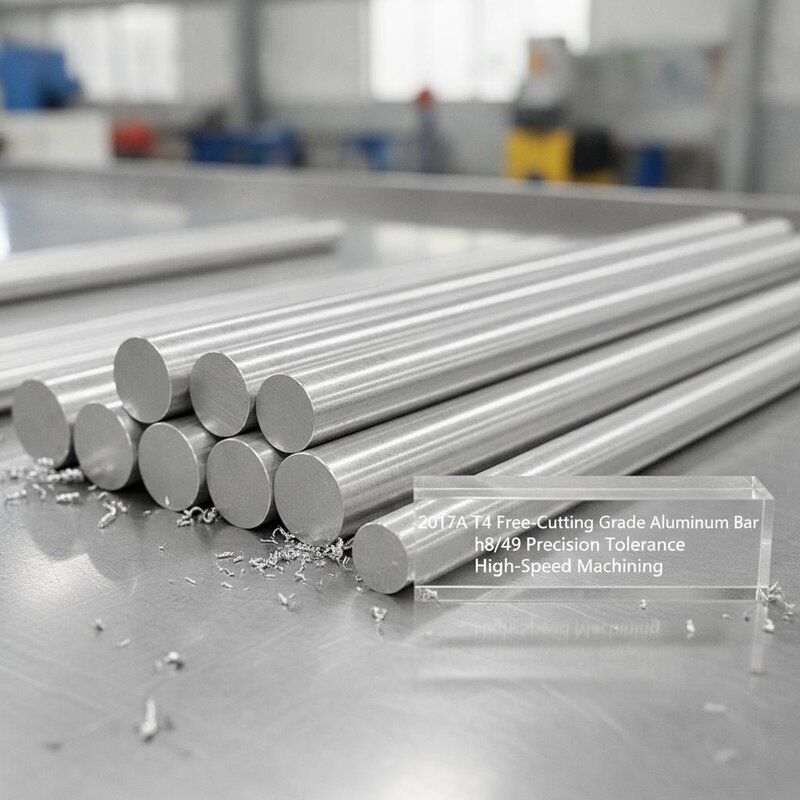 2017A T4 Free-Cutting Grade Aluminum Bar with h8/h9 Precision Tolerance for High-Speed Machining