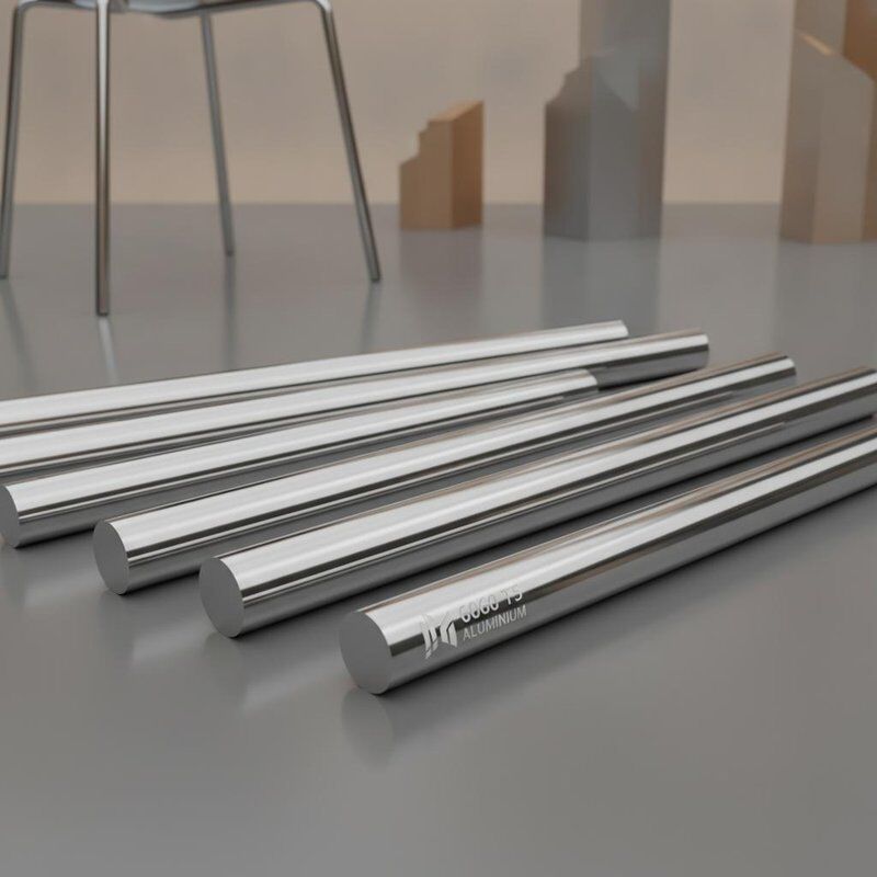 6060 T5 Bright Polished Anodized Decorative Round Aluminum Bar Rod for Furniture and Architecture