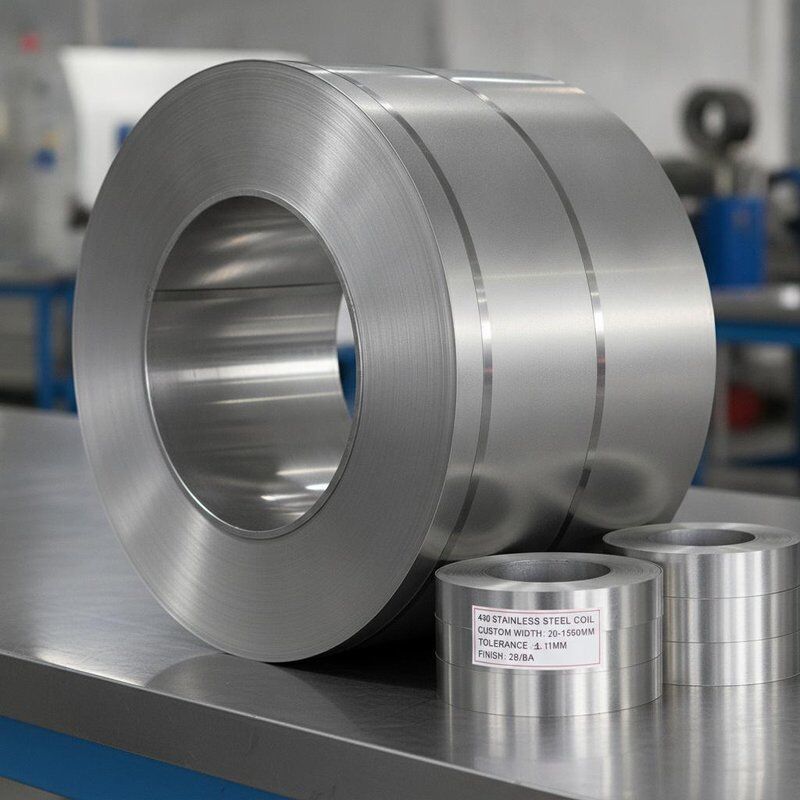 430 Stainless Steel Coil Precision Slit with Custom Width 20mm-1500mm Tight Tolerance ±0.05mm and Burr-Free Slit Edge