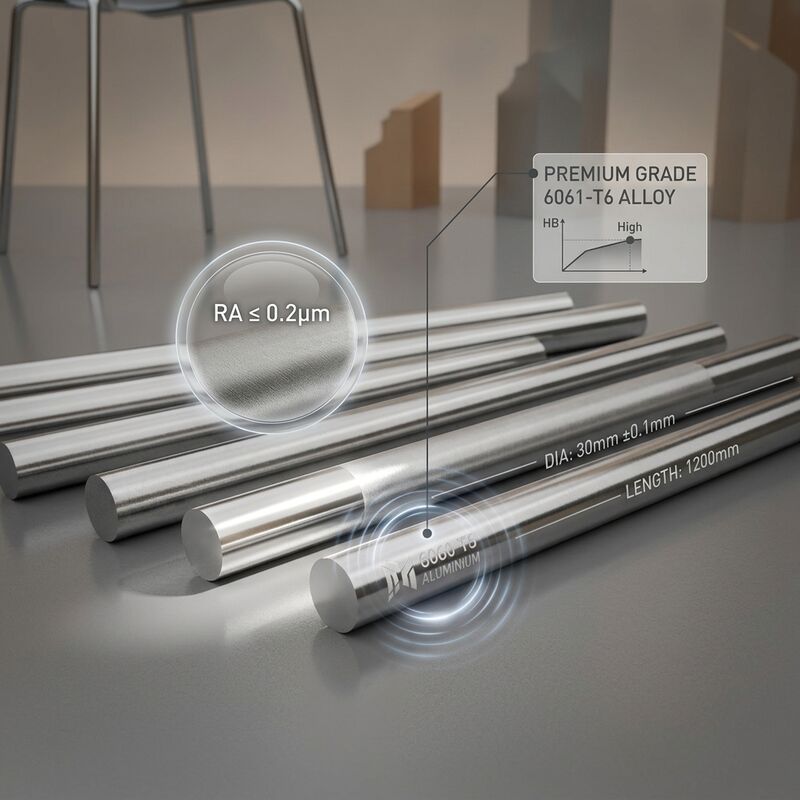 Large Diameter Forged 6061 Aluminum Round Bar Heavy Duty CNC Machining Rod